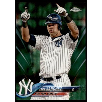 2018 Topps Chrome Green Wave Refractors #182 Gary Sanchez