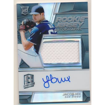 2019 Panini Spectra #119 Jacob Nix JSY AU/199 RC