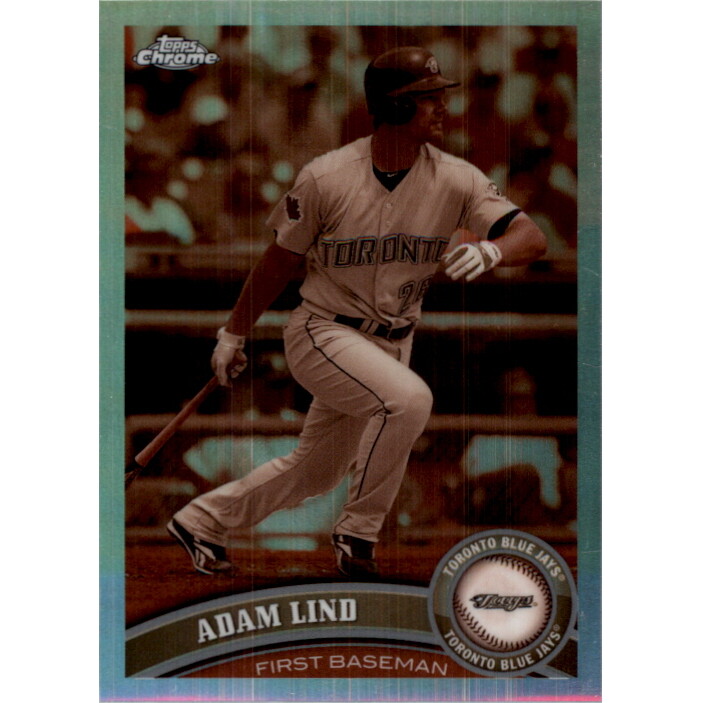 2011 Topps Chrome Sepia Refractors #122 Adam Lind. rookie card picture