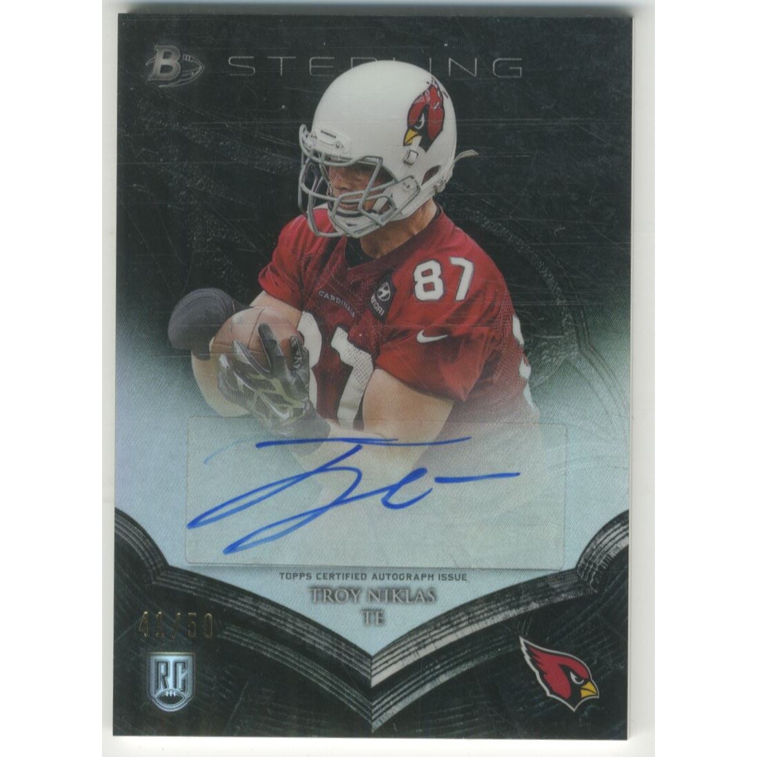 2014 Bowman Sterling Autographs Black Refractors #BSATN Troy Niklas
