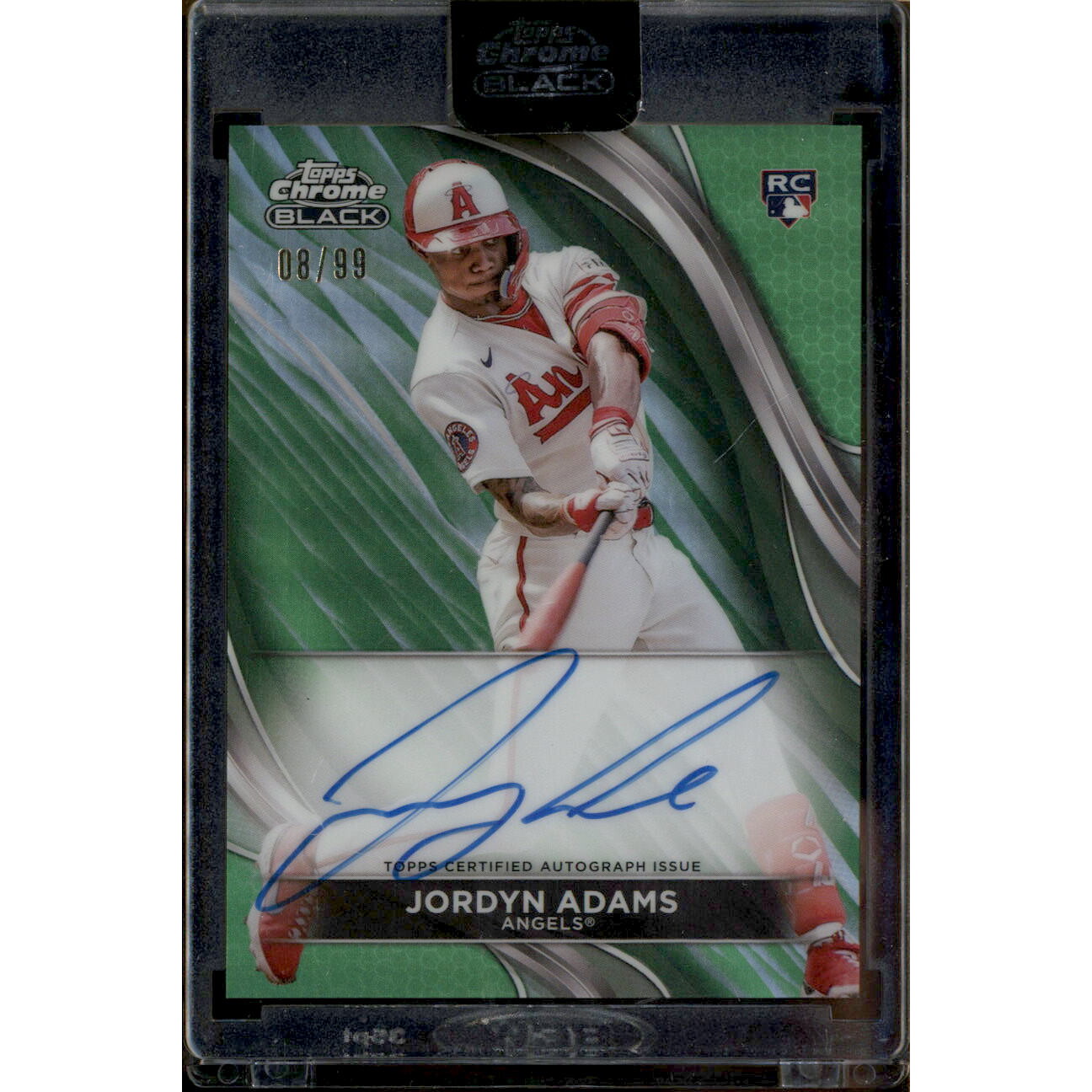 2024 Topps Chrome Black Autographs Green Refractors #CBAJAD Jordyn Adams