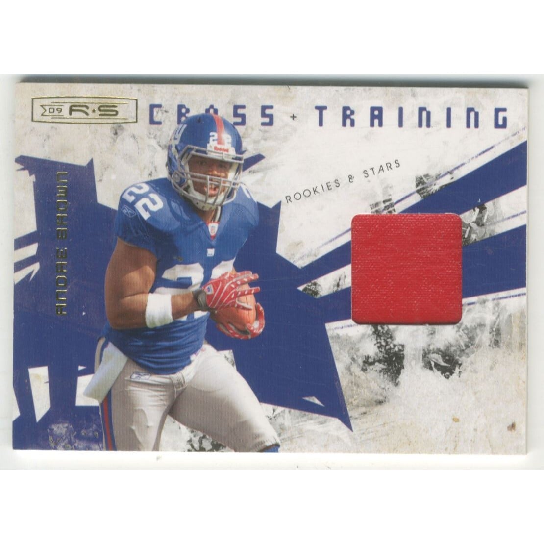 2009 Donruss Rookies and Stars Crosstraining Materials Prime #31 Andre Brown. rookie card picture
