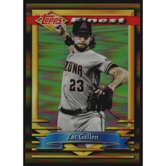 2021 Finest Flashbacks Gold Refractors #96 Zac Gallen