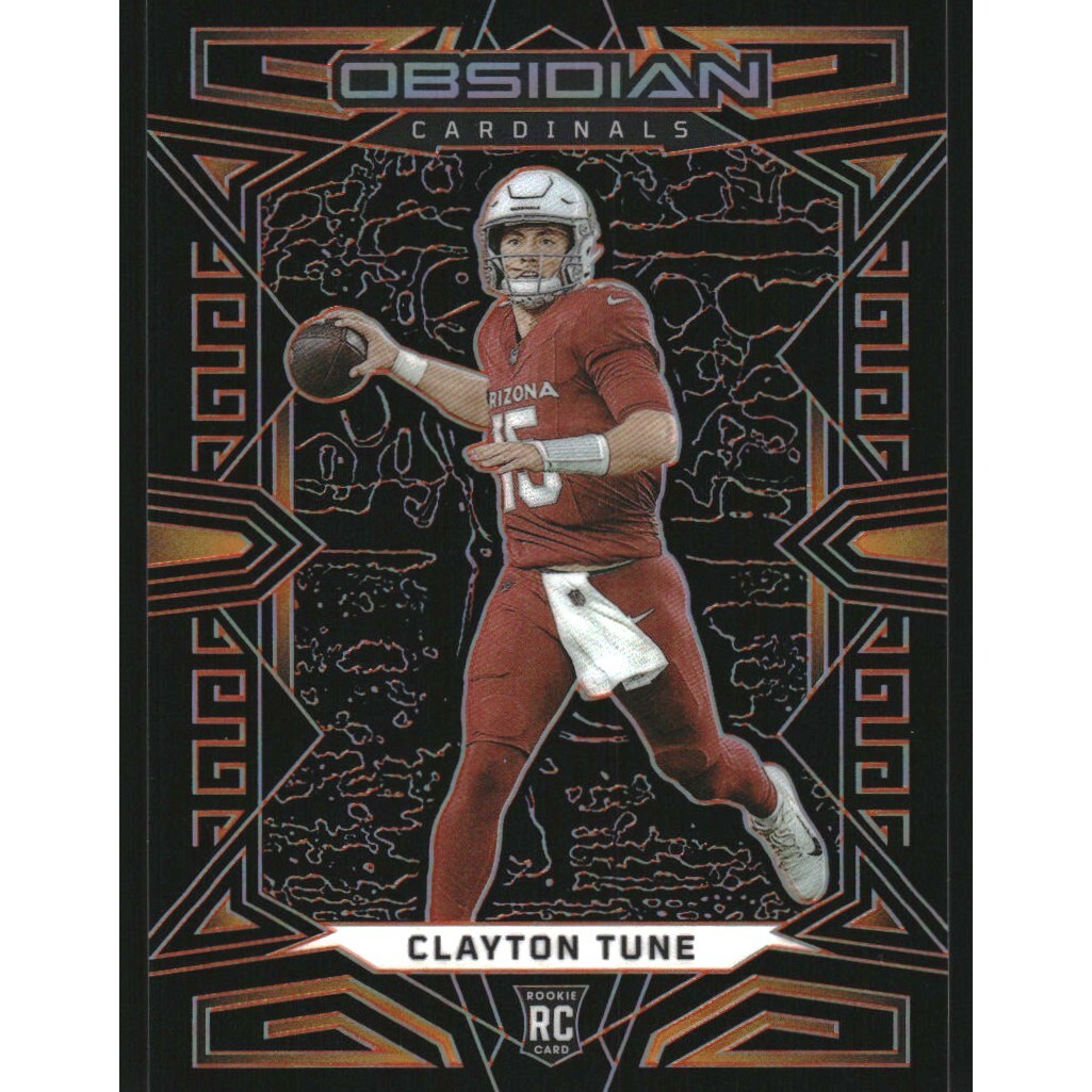 2023 Panini Obsidian Electric Etch Orange #104 Clayton Tune