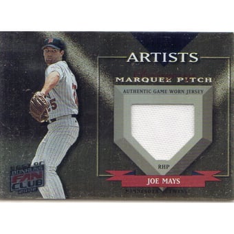 2002 Donruss Best of Fan Club Master Artists Jerseys #A12 Joe Mays