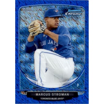 2013 Bowman Chrome Cream of the Crop Mini Blue Wave Refractors #TBJ4 Marcus Stroman