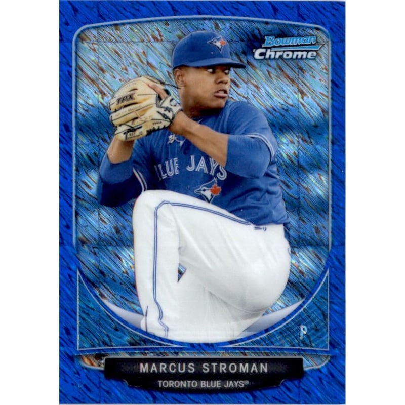 2013 Bowman Chrome Cream of the Crop Mini Blue Wave Refractors #TBJ4 Marcus Stroman