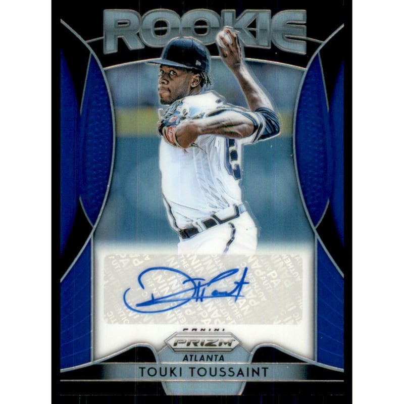 2019 Panini Prizm Rookie Autographs Prizms Blue #43 Touki Toussaint
