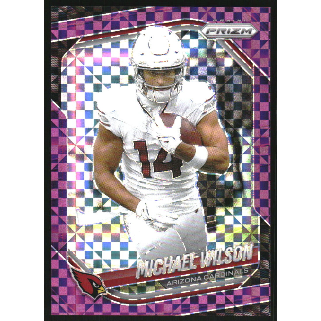 2025 Panini Prizm Prizms Purple Power #145 Michael Wilson