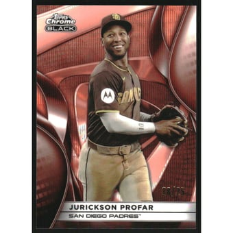 2025 Topps Chrome Black Orange Wave Refractors #49 Jurickson Profar