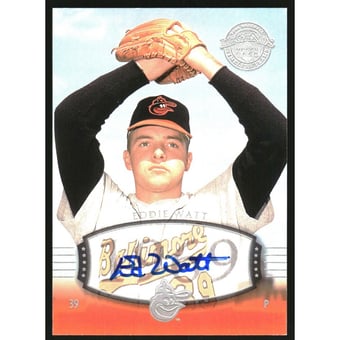 2004 UD Legends Timeless Teams Autographs #43 Eddie Watt 69