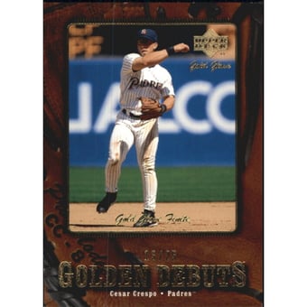 2001 Upper Deck Gold Glove Finite #104 Cesar Crespo GD