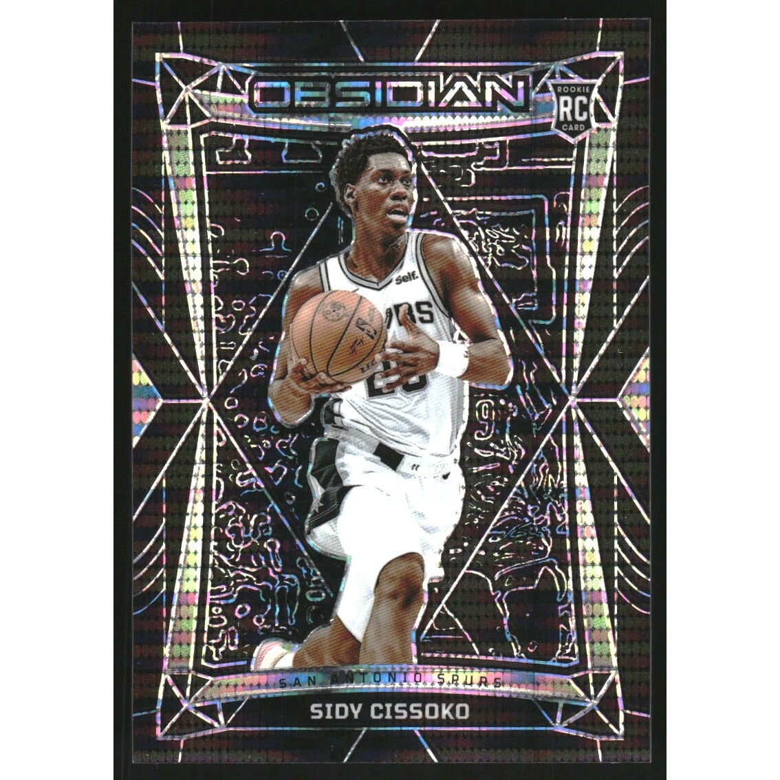 2023-24 Panini Obsidian Electric Etch International #174 Sidy Cissoko. rookie card picture