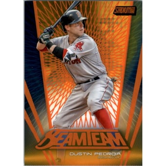 2017 Stadium Club Beam Team Orange #BTDP Dustin Pedroia