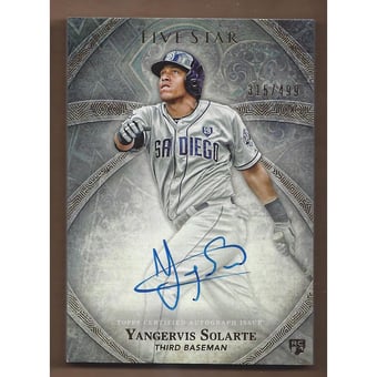 2014 Topps Five Star Autographs #FSAYS Yangervis Solarte/499