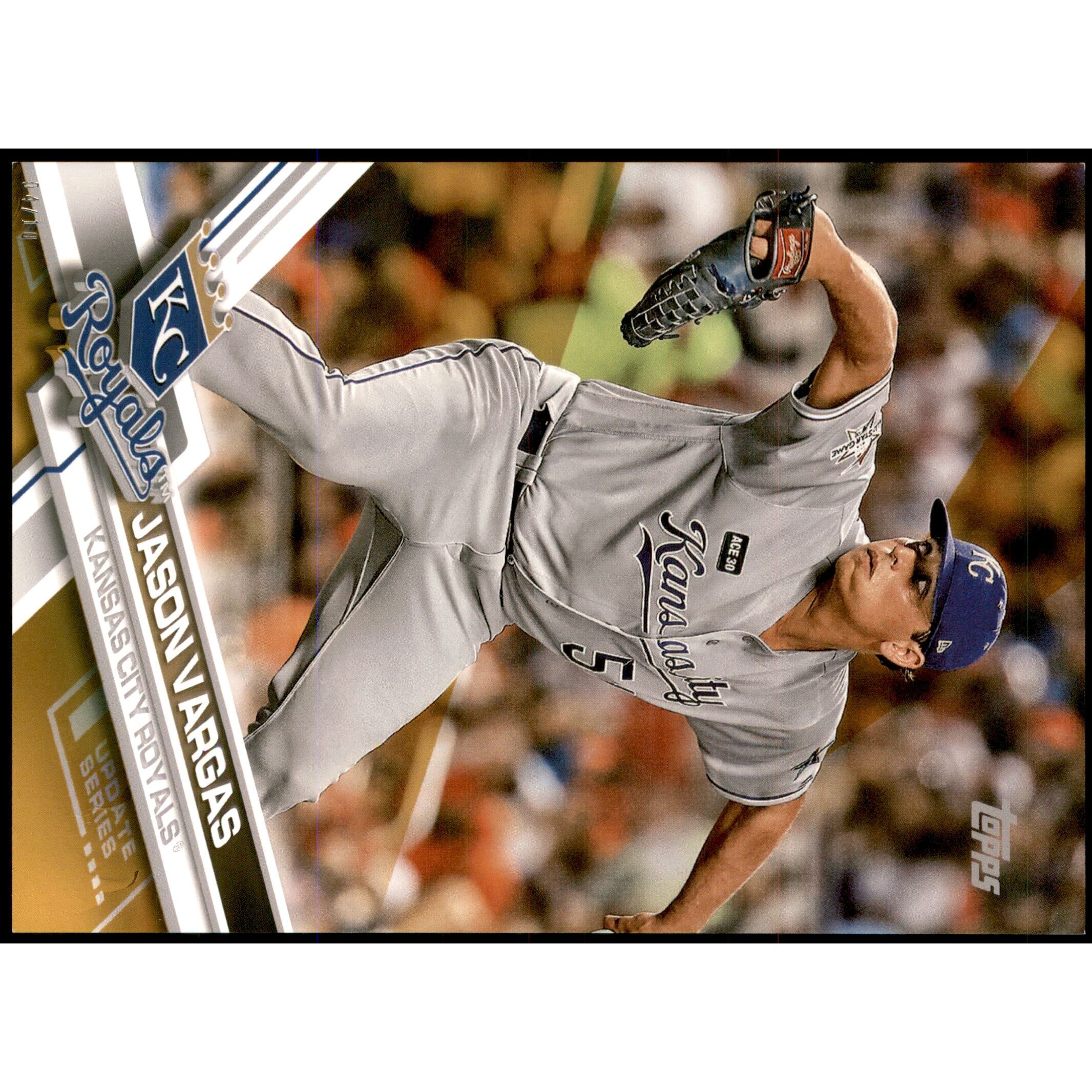 2017 Topps Update 5x7 Gold #US20 Jason Vargas. rookie card picture