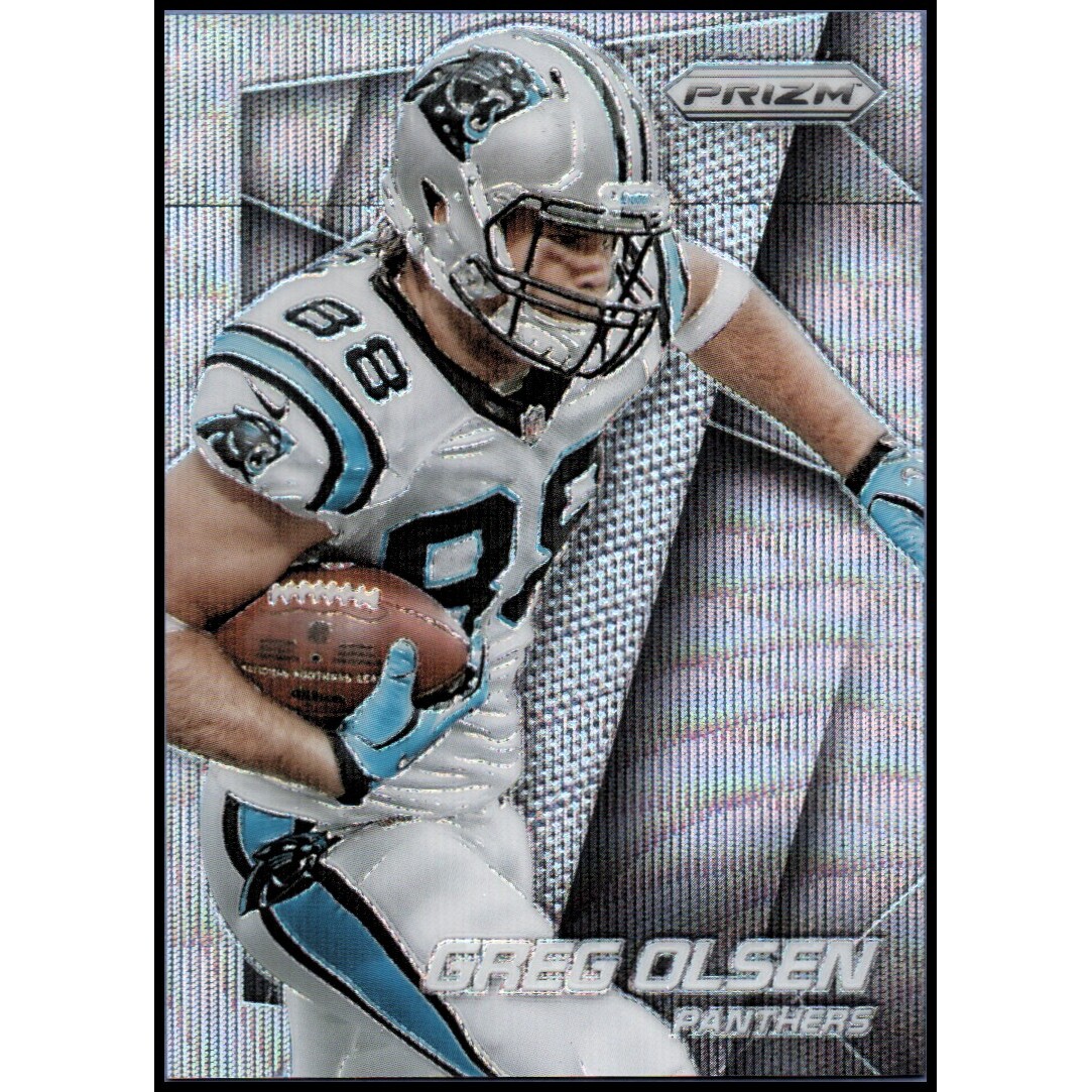 2014 Panini Prizm Prizms Light Blue Wave #114 Greg Olsen