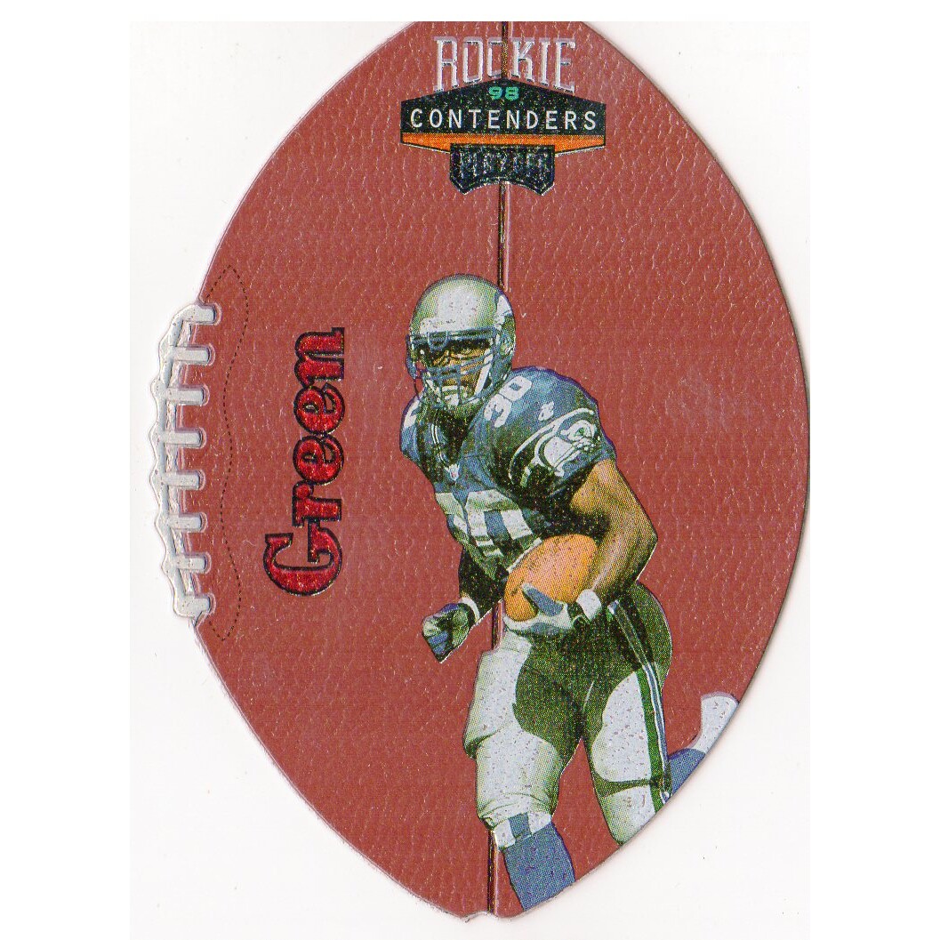 1998 Playoff Contenders Leather Red #84 Ahman Green