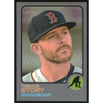 2022 Topps Heritage Chrome Silver Refractors #507 Trevor Story