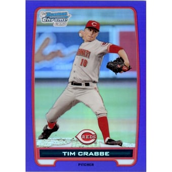 2012 Bowman Chrome Prospects Purple Refractors #BCP42 Tim Crabbe
