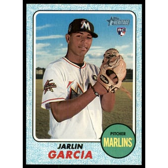 2017 Topps Heritage Blue #643 Jarlin Garcia