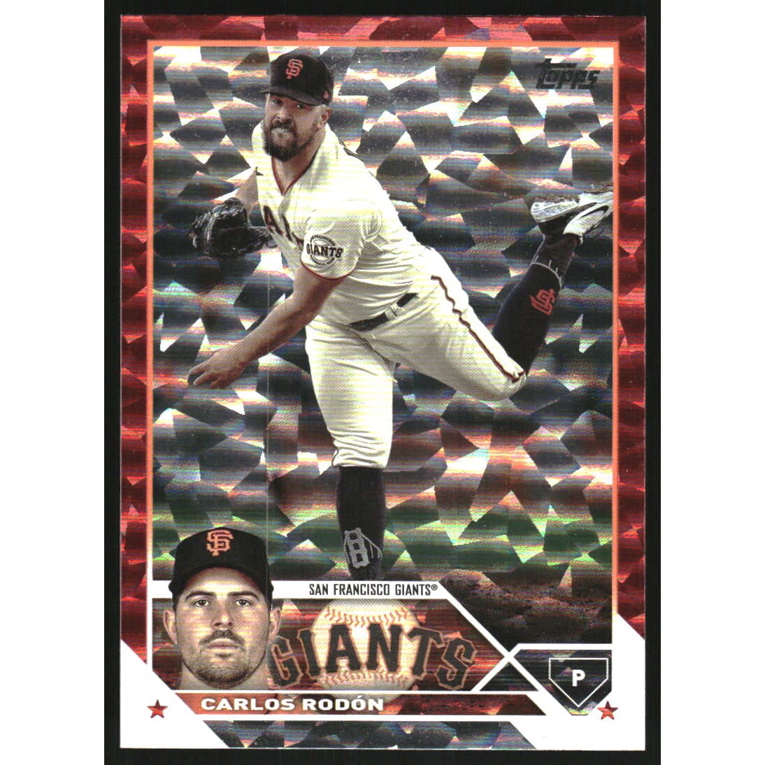 2023 Topps Red Foil #179 Carlos Rodon. rookie card picture