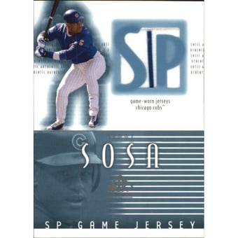 2002 SP Authentic Game Jersey #JSS Sammy Sosa