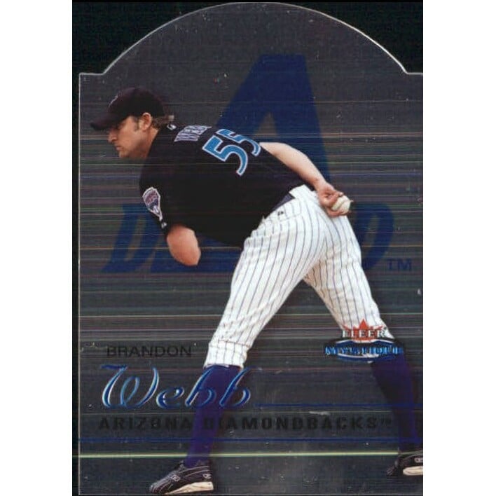 2003 Fleer Mystique Blue Die Cuts #93 Brandon Webb RU