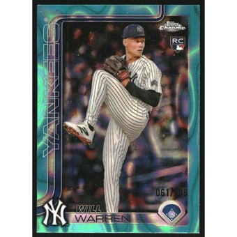 2025 Topps Chrome Aqua Lava Refractors #81 Will Warren