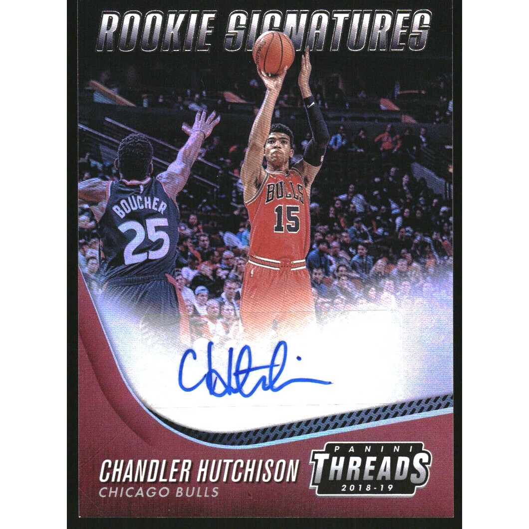 2018-19 Panini Threads Rookie Signatures #35 Chandler Hutchison
