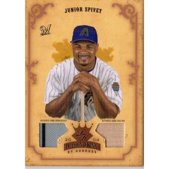 2004 Diamond Kings DK Materials Bronze #92 Junior Spivey Bat-Jsy/100