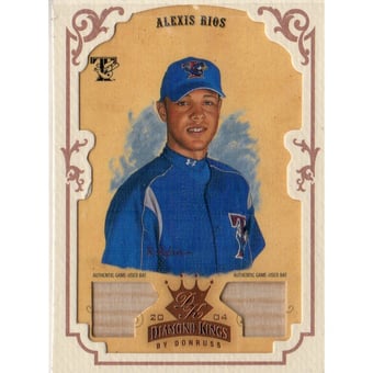 2004 Diamond Kings DK Materials Framed Bronze #51 Alexis Rios Bat-Bat/100