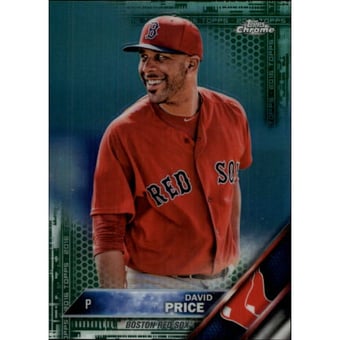 2016 Topps Chrome Green Refractors #107 David Price