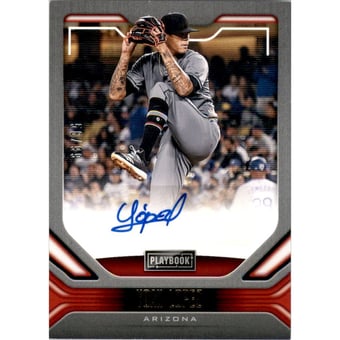2020 Panini Playbook Autographs Gold #11 Yoan Lopez/99