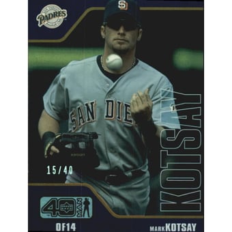 2002 Upper Deck 40-Man Electric Rainbow #850 Mark Kotsay
