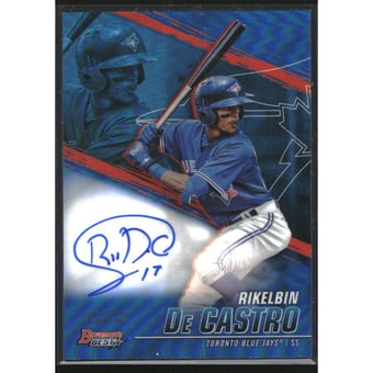 2021 Bowman's Best Best of '21 Autographs Blue Refractors #B21RD Rikelbin De Castro