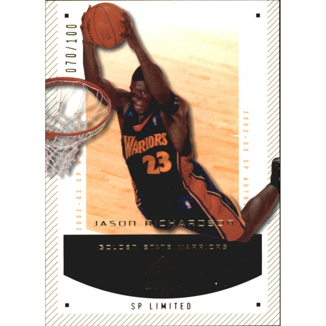 2002-03 SP Authentic Limited #25 Jason Richardson