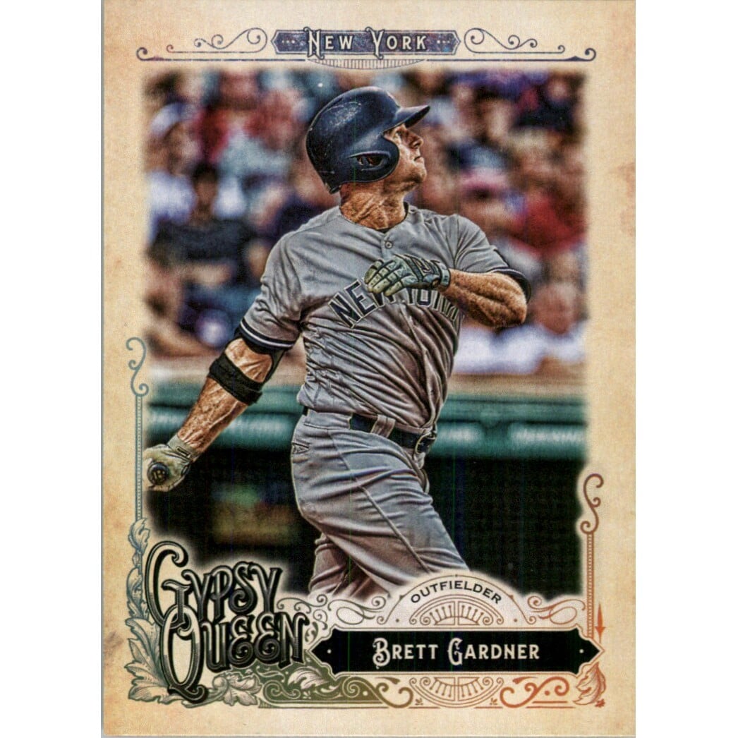 2017 Topps Gypsy Queen Green Back #73 Brett Gardner. rookie card picture