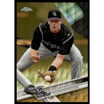 2017 Topps Chrome Gold Wave Refractors #178 DJ LeMahieu