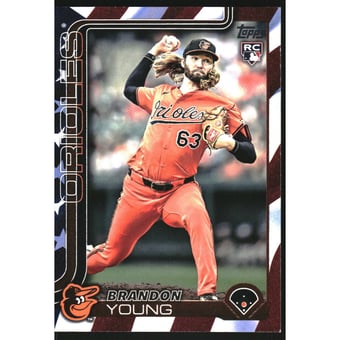 2025 Topps Update Independence Day #US97 Brandon Young