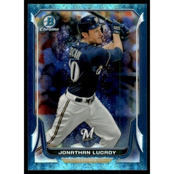 2014 Bowman Chrome Bubble Refractors #196 Jonathan Lucroy