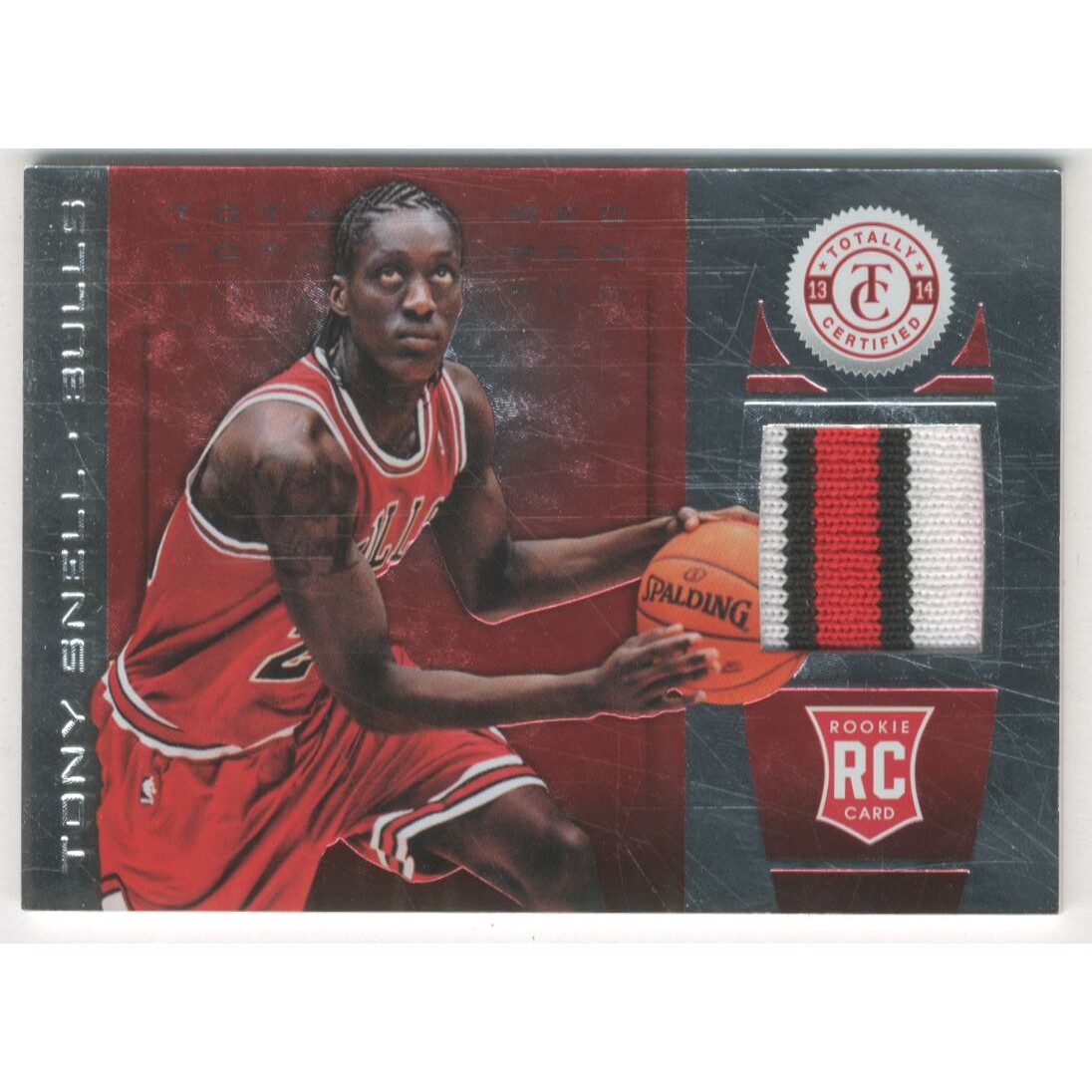 2013-14 Totally Certified Materials Red Prime #187 Tony Snell/25