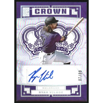 2022 Panini Capstone Crown Autographs Holo Silver #23 Ryan Vilade/99
