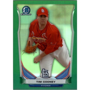2014 Bowman Chrome Prospects Series 2 Green Refractors #BCP42 Tim Cooney