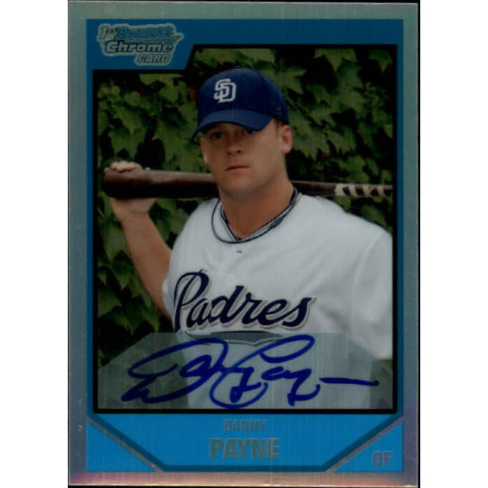 2007 Bowman Chrome Draft Draft Picks Refractors #BDPP139 Danny Payne AU