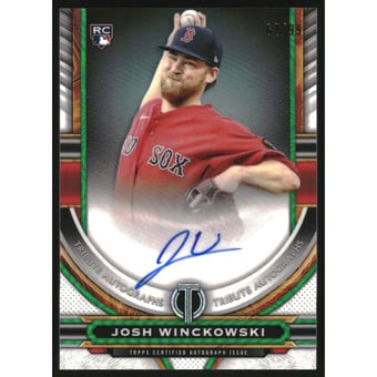 2023 Topps Tribute Autographs Green #TAJWI Josh Winckowski