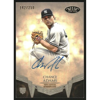 2019 Topps Tier One Break Out Autographs #BACAD Chance Adams/250