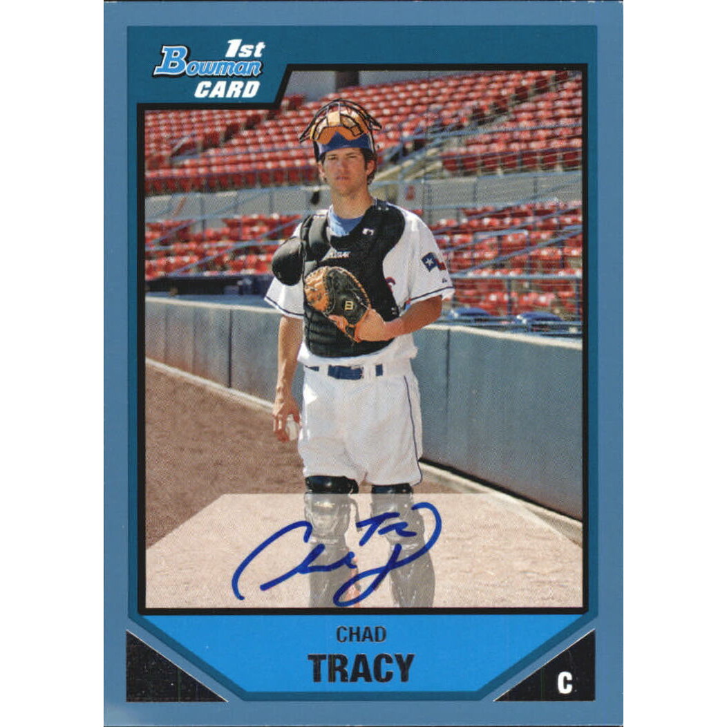 2007 Bowman Prospects Blue #BP130 Chad Tracy AU. rookie card picture