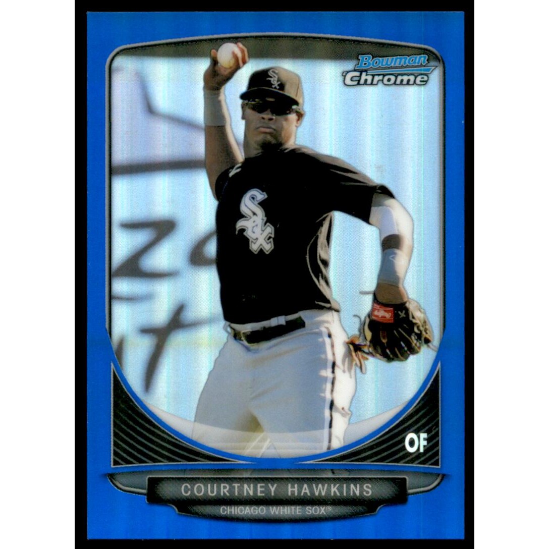 2013 Bowman Chrome Prospects Blue Refractors #BCP217 Courtney Hawkins. rookie card picture