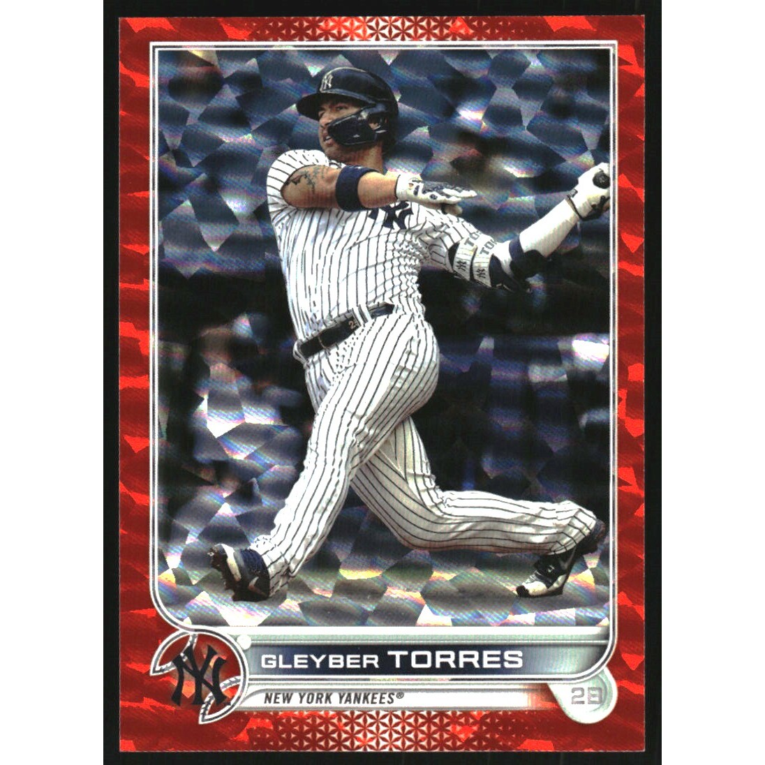 2022 Topps Orange Foilboard #639 Gleyber Torres. rookie card picture